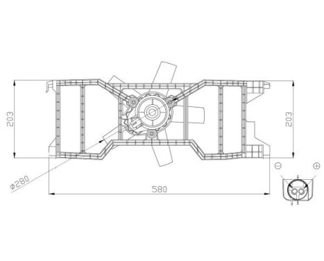 Fan, radiator 47944 NRF