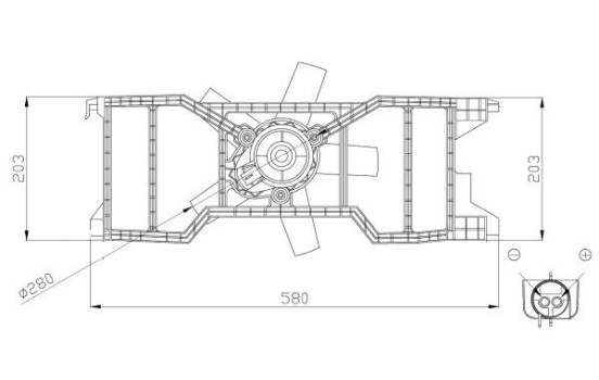 Fan, radiator 47944 NRF