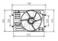 Fan, radiator 47950 NRF