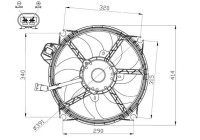 Fan, radiator 47965 NRF