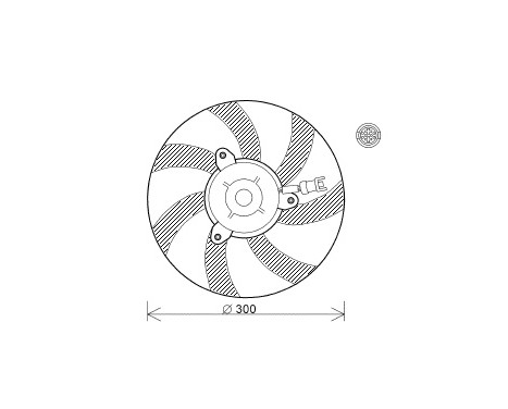 Fan, radiator 4913744 International Radiators, Image 2