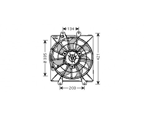 Fan, radiator 5304747 International Radiators
