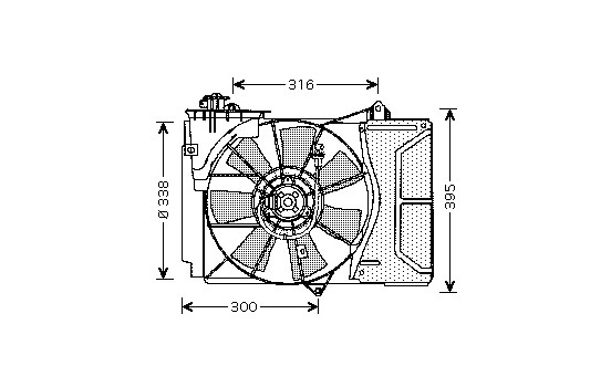 Fan, radiator 5430746 International Radiators, Image 2