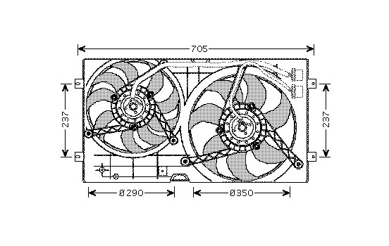 Fan, radiator 5803749 International Radiators, Image 2