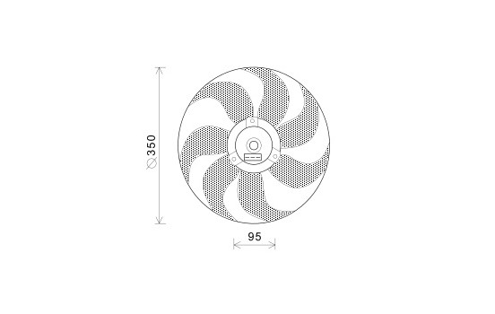 Fan, radiator 5824745 International Radiators, Image 2