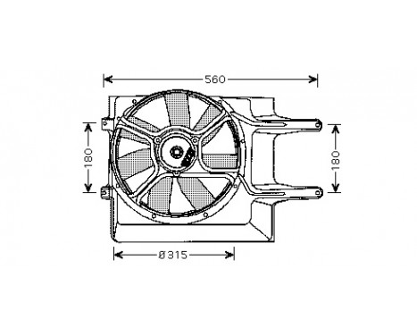 Fan, radiator 5835746 International Radiators