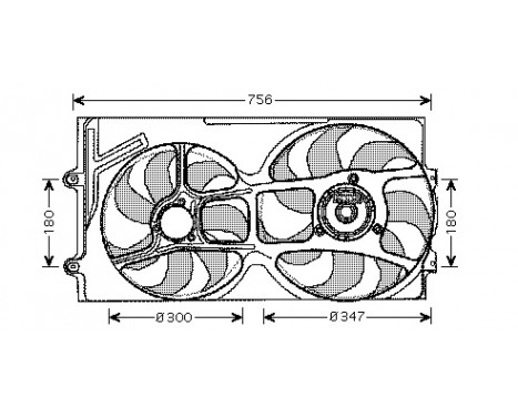 Fan, radiator 5835749 International Radiators