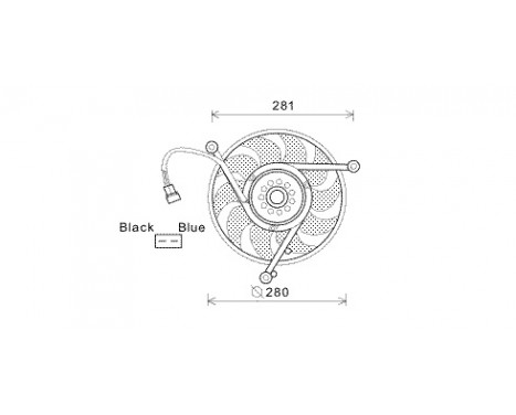 Fan, radiator 5874746 International Radiators, Image 2