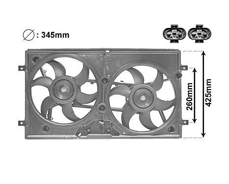 Fan, radiator 5875749 International Radiators