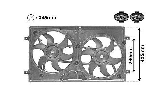 Fan, radiator 5875749 International Radiators