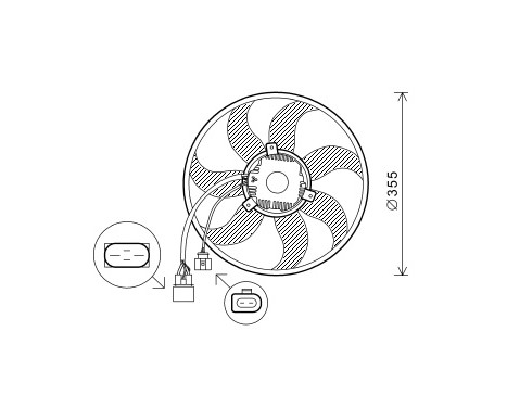 Fan, radiator 5894747 International Radiators, Image 2