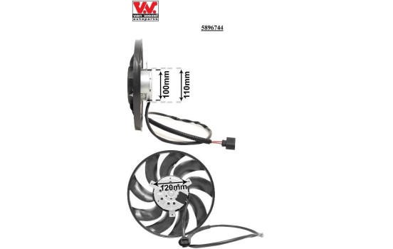 Fan, radiator 5896744 International Radiators, Image 2