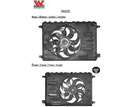 Fan, radiator 5922747 International Radiators, Image 2