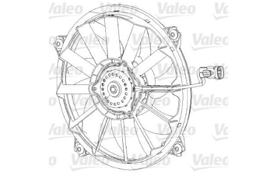 Fan, radiator 696091 Valeo, Image 3