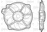 Fan, radiator 696376 Valeo