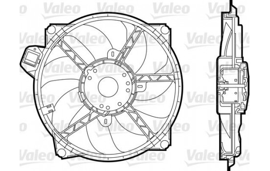 Fan, radiator 696376 Valeo