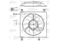 Fan, radiator 698552 Valeo