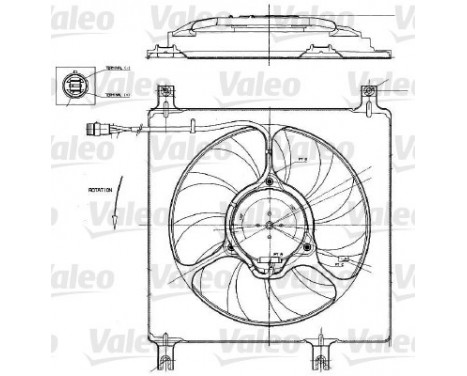 Fan, radiator 698552 Valeo