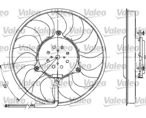 Fan, radiator 698612 Valeo