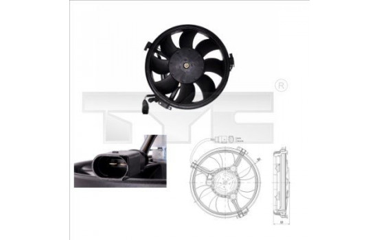 Fan, radiator 802-0003 TYC