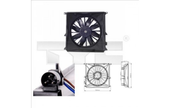 Fan, radiator 803-0004 TYC