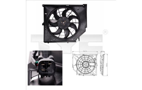 Fan, radiator 803-0005 TYC