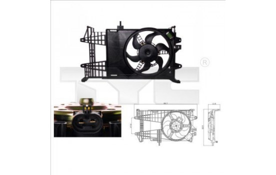 Fan, radiator 809-0003 TYC