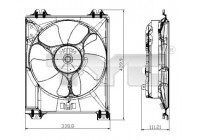 Fan, radiator 809-0016 TYC