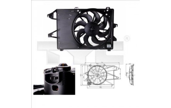 Fan, radiator 810-0006 TYC