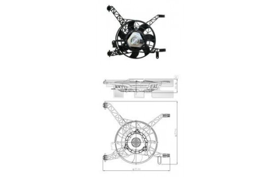 Fan, radiator 810-0041 TYC