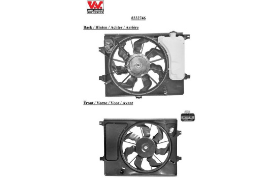Fan, radiator 8332746 International Radiators, Image 2