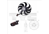 Fan, radiator 837-0022 TYC