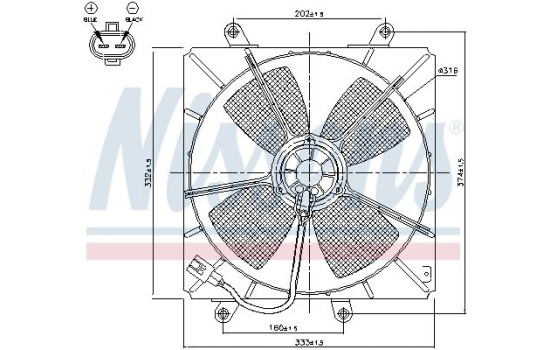 Fan, radiator 85000 Nissens, Image 7