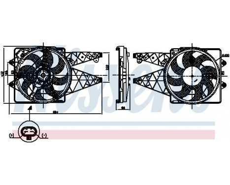 Fan, radiator 850008 Nissens, Image 5