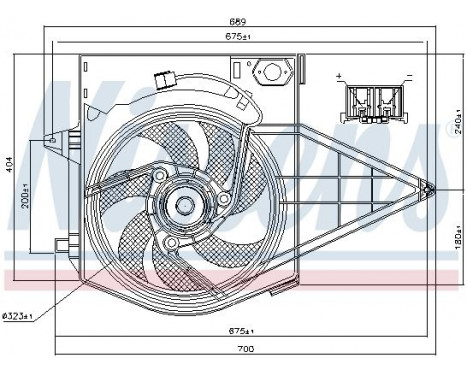 Fan, radiator 85003 Nissens, Image 7