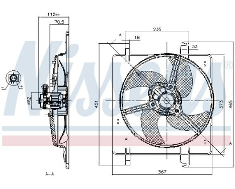 Fan, radiator 85027 Nissens, Image 7
