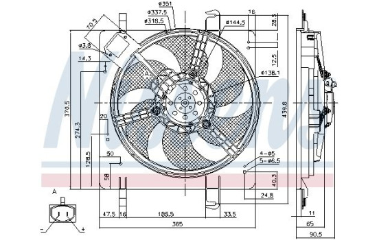 Fan, radiator 85028 Nissens, Image 7