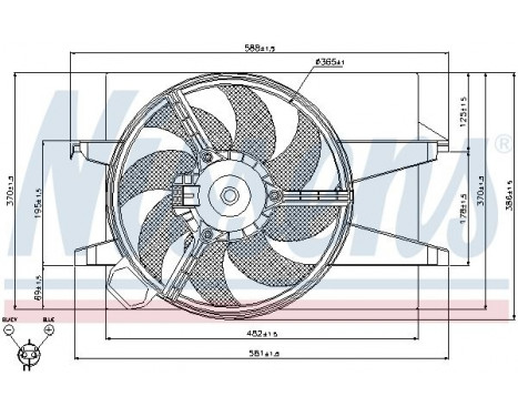 Fan, radiator 85029 Nissens, Image 7