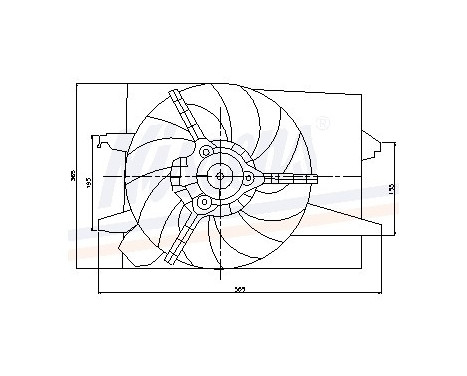 Fan, radiator 85032 Nissens, Image 6