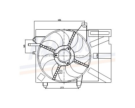 Fan, radiator 85035 Nissens, Image 6