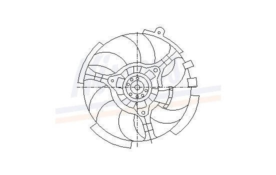 Fan, radiator 85040 Nissens, Image 6