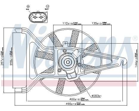 Fan, radiator 85041 Nissens, Image 7