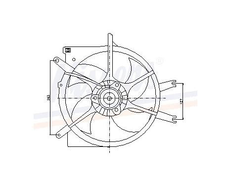 Fan, radiator 85043 Nissens, Image 5