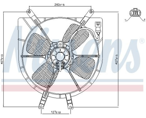 Fan, radiator 85043 Nissens, Image 6