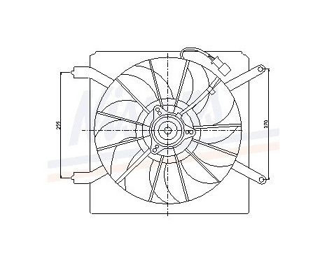 Fan, radiator 85048 Nissens, Image 6