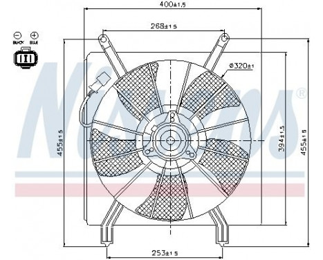 Fan, radiator 85048 Nissens, Image 7