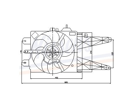 Fan, radiator 85051 Nissens, Image 6