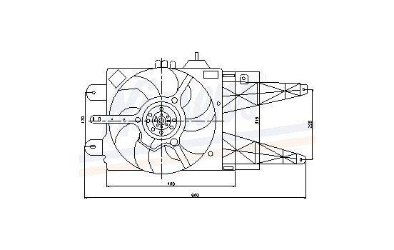 Fan, radiator 85051 Nissens, Image 6