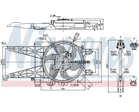 Fan, radiator 85051 Nissens, Image 7