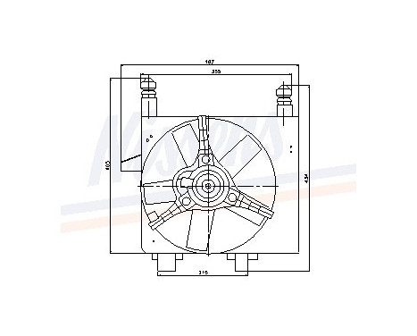 Fan, radiator 85056 Nissens, Image 6